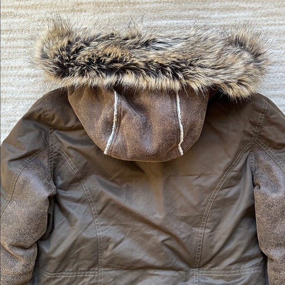 EUC KUHL ARKTIK Projekt GOOSE DOWN PARKA Women Jacket Sherpa Heavy Winter Size S - Picture 8 of 16
